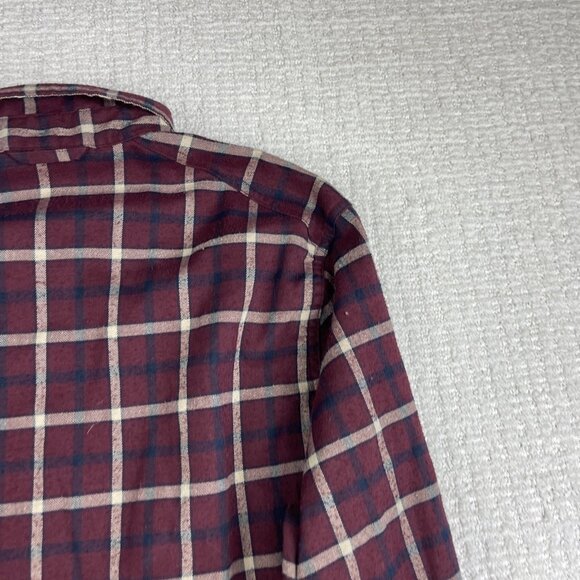 Fjallraven Men's Casual Button Down Shirt - Red and Blue Plaid - Picture 15 of 16